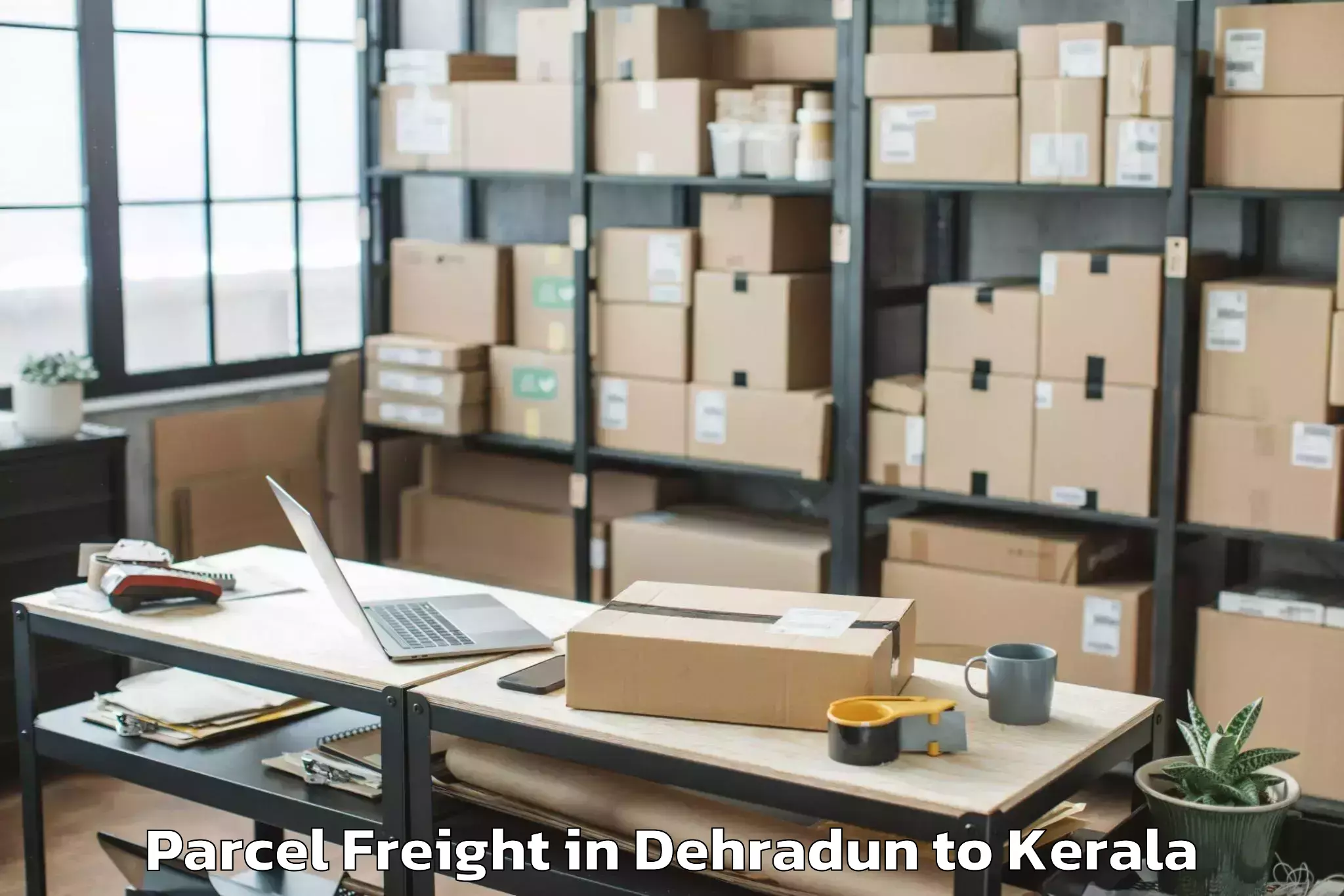 Book Dehradun to Mukundapuram Parcel Freight